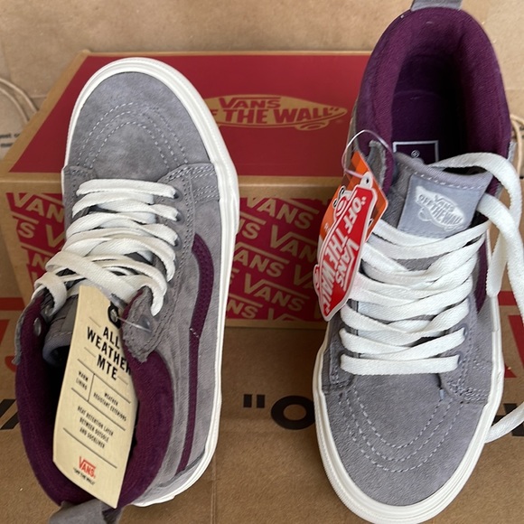 Vans Sk8-Hi MTE Forest Gray/Prune sneakers WMNS - Picture 13 of 16